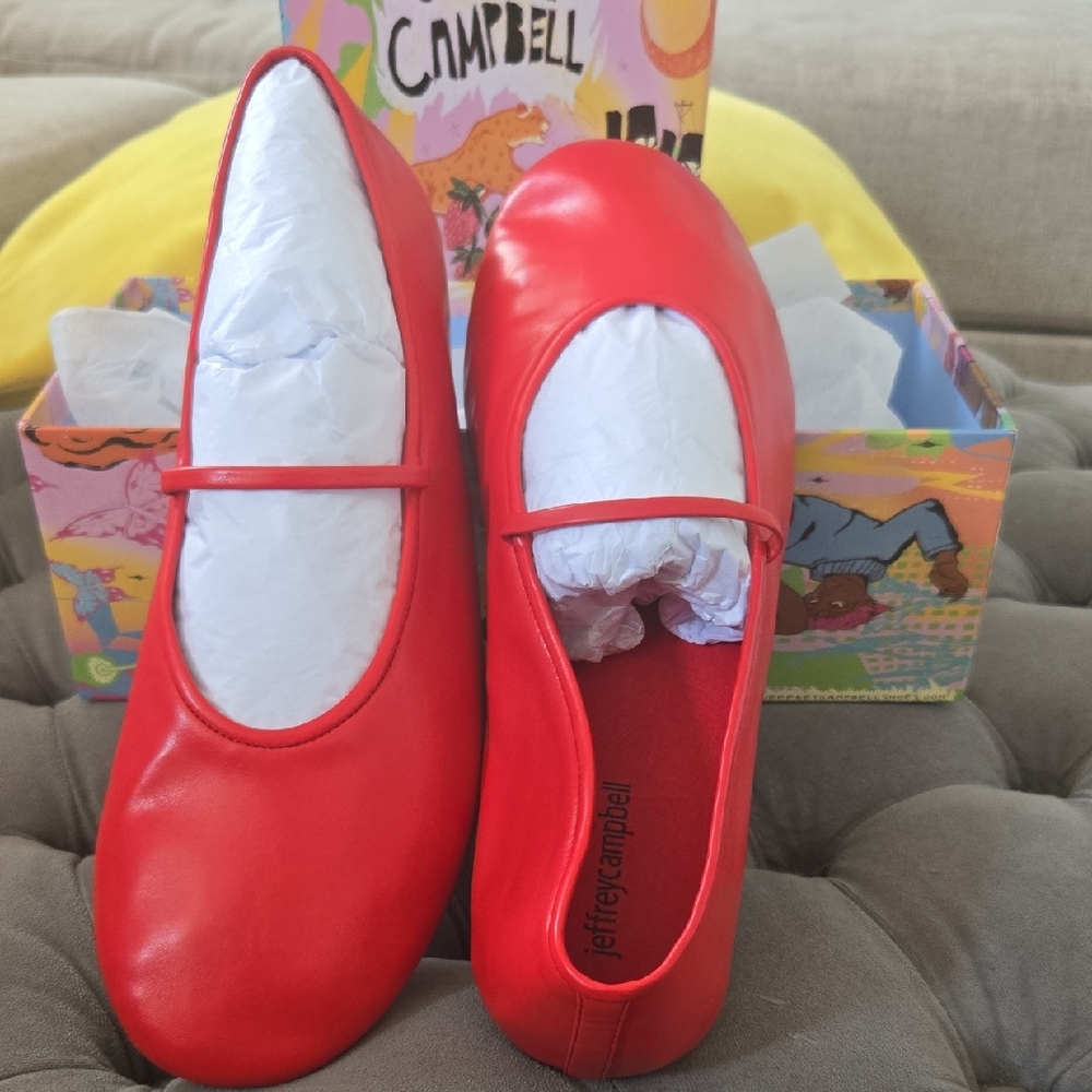 Jeffrey Campbell Kids Bright Red Dress Shoes